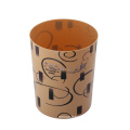 Coffee Color Fashion Round Living Room Paper Basket (FF-5224-3)